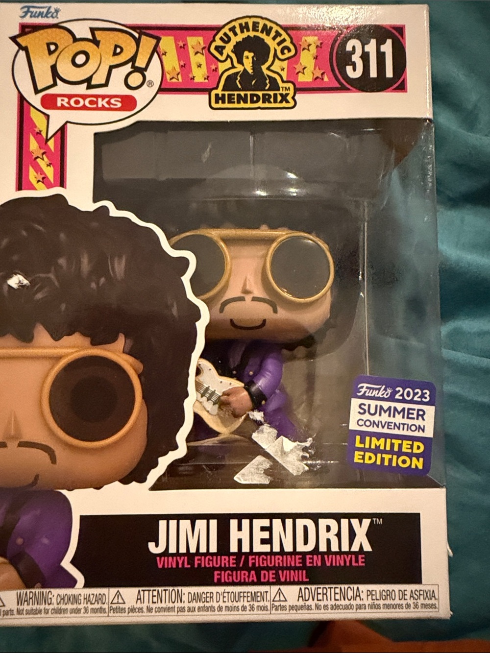 Funko Jimi Hendrix Pop! Vinyl Figure - Purple and Gold